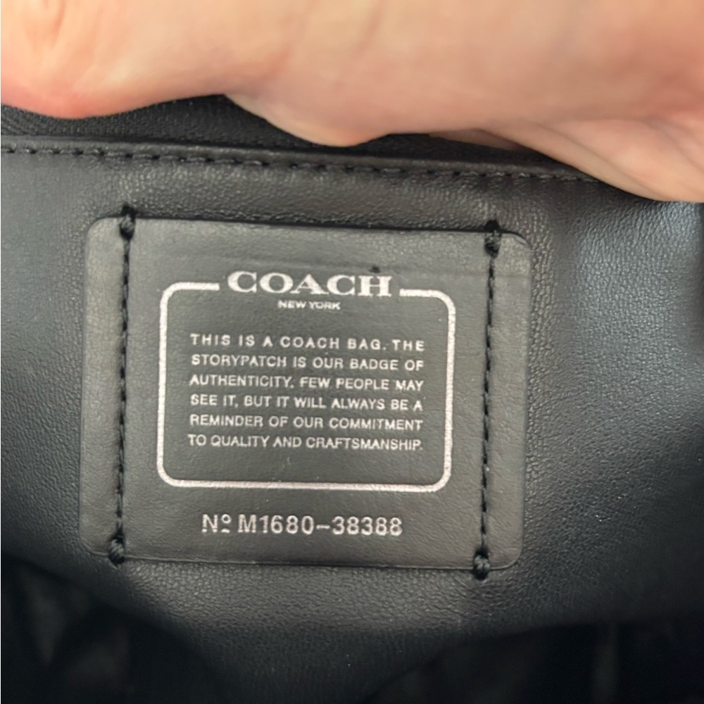 Coach Black Leather Satchel - Picture 9 of 9